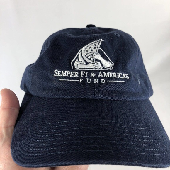 Semper Fi & Americas Fund Hat Cap Strap Back by Fahrenheit OSFM Adjustable - Picture 13 of 13